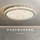 GobekUsa Crystal Round LED Ceiling Chandelier - Modern Stainless Steel Light