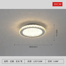 GobekUsa Crystal Round LED Ceiling Chandelier - Modern Stainless Steel Light
