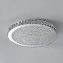 GobekUsa Crystal Round LED Ceiling Chandelier - Modern Stainless Steel Light