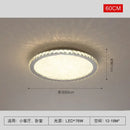 GobekUsa Crystal Round LED Ceiling Chandelier - Modern Stainless Steel Light