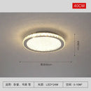 GobekUsa Crystal Round LED Ceiling Chandelier - Modern Stainless Steel Light