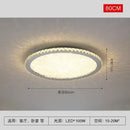 GobekUsa Crystal Round LED Ceiling Chandelier - Modern Stainless Steel Light