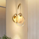 GobekUsa Modern LED Wall Mount Light in Gold with Crystal Shade - Perfect for Great Room Lighting