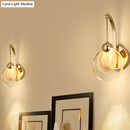 GobekUsa Modern LED Wall Mount Light in Gold with Crystal Shade - Perfect for Great Room Lighting