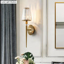 GobekUsa Modern Conical Wall Sconce in Gold with Clear Crystal and Metal - Perfect for Living Room Lighting