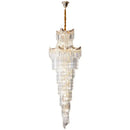 GobekUsa Crystal Stair Chandelier: Modern Duplex Villa Light Luxury for Elegant Living Rooms