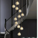 GobekUsa Crystal Stair Football Shaped Chandelier with G9 Lights