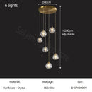 GobekUsa Crystal Stair Football Shaped Chandelier with G9 Lights