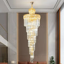 GobekUsa Crystal Stair Long Chandelier - Simple Modern Design for Duplex Villa Living Room