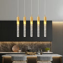 GobekUsa Crystal Staircase Chandelier: Modern Loft Hanging Lamps with Gold Finish