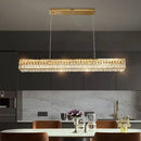 GobekUsa Crystal Steel LED Pendant Light | Modern Dining Room Hanging Lamp
