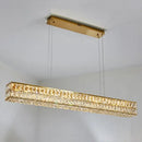 GobekUsa Crystal Steel LED Pendant Light | Modern Dining Room Hanging Lamp