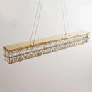 GobekUsa Crystal Steel LED Pendant Light | Modern Dining Room Hanging Lamp