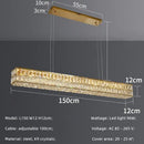 GobekUsa Crystal Steel LED Pendant Light | Modern Dining Room Hanging Lamp