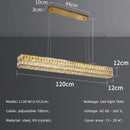GobekUsa Crystal Steel LED Pendant Light | Modern Dining Room Hanging Lamp