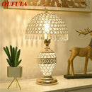 GobekUsa Crystal Table Lamp Dimmer Remote Control Modern Creative Light Luxury Bedside