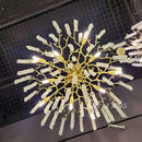 GobekUsa Crystal Tassel Chandelier Luxury Pendant for Home, Living Room, Dining Room, Hotel Hall