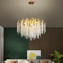 GobekUsa Crystal Tassel Chandelier Luxury Pendant for Home, Living Room, Dining Room, Hotel Hall
