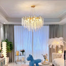GobekUsa Crystal Tassel Chandelier Luxury Pendant for Home, Living Room, Dining Room, Hotel Hall