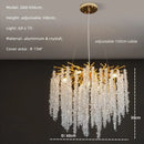 GobekUsa Crystal Tassel LED Branch Chandelier for Dining Room and Home Decor