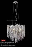 GobekUsa Crystal Tassel Pendant Chandelier for Dining Room, Kitchen Island, Hall - Luxury LED Lighting