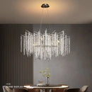 GobekUsa Crystal Tassel Pendant Chandelier for Dining Room, Kitchen Island, Hall - Luxury LED Lighting