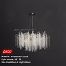 GobekUsa Crystal Tassel Pendant Chandelier for Dining Room, Kitchen Island, Hall - Luxury LED Lighting