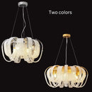 GobekUsa Crystal Tassels LED Ceiling Chandelier for Elegant Home Decor Lighting