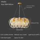 GobekUsa Crystal Tassels LED Ceiling Chandelier for Elegant Home Decor Lighting