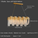 GobekUsa Crystal Tassels LED Ceiling Chandelier for Elegant Home Decor Lighting