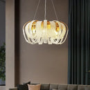 GobekUsa Crystal Tassels LED Ceiling Chandelier for Elegant Home Decor Lighting