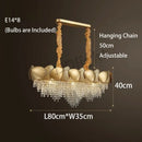 GobekUsa Crystal Tassels LED Pendant Chandelier - Modern Luxury Home Decor