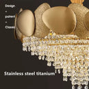 GobekUsa Crystal Tassles Pendant Light 2024 | Modern Luxury Chandelier for Living Room