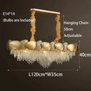 GobekUsa Crystal Tassles Pendant Light 2024 | Modern Luxury Chandelier for Living Room