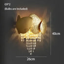 GobekUsa Crystal Tassles Pendant Light 2024 | Modern Luxury Chandelier for Living Room