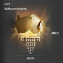 GobekUsa Crystal Tassles Pendant Light: Modern Luxury Chandelier for Living Room
