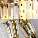 GobekUsa Crystal Torch Wall Lamp: Modern Light Luxury for Living Room, Bedroom, Study, Restaurant.