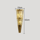 GobekUsa Crystal Torch Wall Lamp: Modern Light Luxury for Living Room, Bedroom, Study, Restaurant.