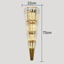 GobekUsa Crystal Torch Wall Lamp: Modern Light Luxury for Living Room, Bedroom, Study, Restaurant.