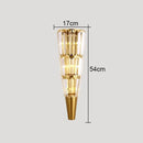 GobekUsa Crystal Torch Wall Lamp: Modern Light Luxury for Living Room, Bedroom, Study, Restaurant.