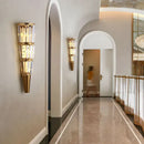 GobekUsa Crystal Torch Wall Lamp: Modern Light Luxury for Living Room, Bedroom, Study, Restaurant.