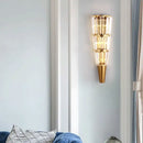 GobekUsa Crystal Torch Wall Lamp: Modern Light Luxury for Living Room, Bedroom, Study, Restaurant.