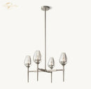 GobekUsa Crystal Tulip Chandelier Pendant Light Living Room Dining Bedroom Luxury Glass Lighting