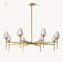 GobekUsa Crystal Tulip Chandelier Pendant Light Living Room Dining Bedroom Luxury Glass Lighting