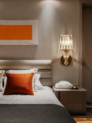 GobekUsa Crystal Wall Lamp: Modern Simple Luxury for Bedroom Staircase Living Room TV Background