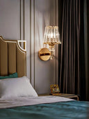 GobekUsa Crystal Wall Lamp: Modern Simple Luxury for Bedroom Staircase Living Room TV Background
