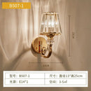 GobekUsa Crystal Wall Lamp: Modern Simple Luxury for Bedroom Staircase Living Room TV Background