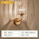 GobekUsa Crystal Wall Lamp: Modern Simple Luxury for Bedroom Staircase Living Room TV Background