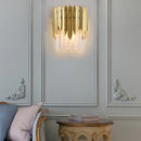 GobekUsa Crystal Wall Lamp: Wireless Charging Light for Bedroom, Aisle, Staircase