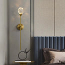 GobekUsa Crystal Wall Lamp: Modern Light Luxury LED Fixture for Bedroom, Living Room & TV Background
